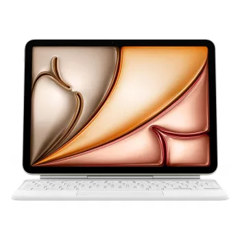 Apple Magic Keyboard QWERTY Danish Baltas su Trackpad