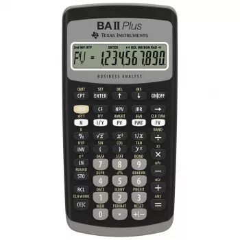 Finansinis skaičiuotuvas Texas Instruments BA-II Plus Pocket Black