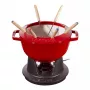 Fondiu rinkinys Staub 18 cm Cherry, apvalus 0,25 L, 187×100 mm, 4,6 kg