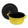 Ketaus emaliuota apvali La Cocotte 26 cm, Staub, Citron – troškintuvas orkaitėje