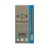 Parker 1950383 rašalo kasetės Parker plunksnakočiams, mėlynos, 5 vnt.