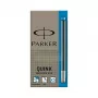Parker 1950383 rašalo kasetės Parker plunksnakočiams, mėlynos, 5 vnt.