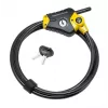 Reguliuojamas užrakinamas kabelis Python MASTER LOCK 1,8 m x 10 mm juodai geltonas