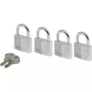 MASTERLOCK 9140EURQNOP 40 mm spynų rinkinys (4 vnt.) – žalvariniai kombinaciniai spynos