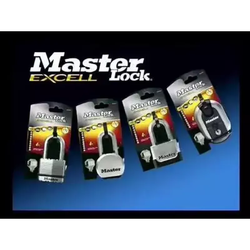 Spynos korpusas MASTER LOCK M178EURD 57 mm pločio Excell cinko korpusas, savo kodo nustatymas, juoda
