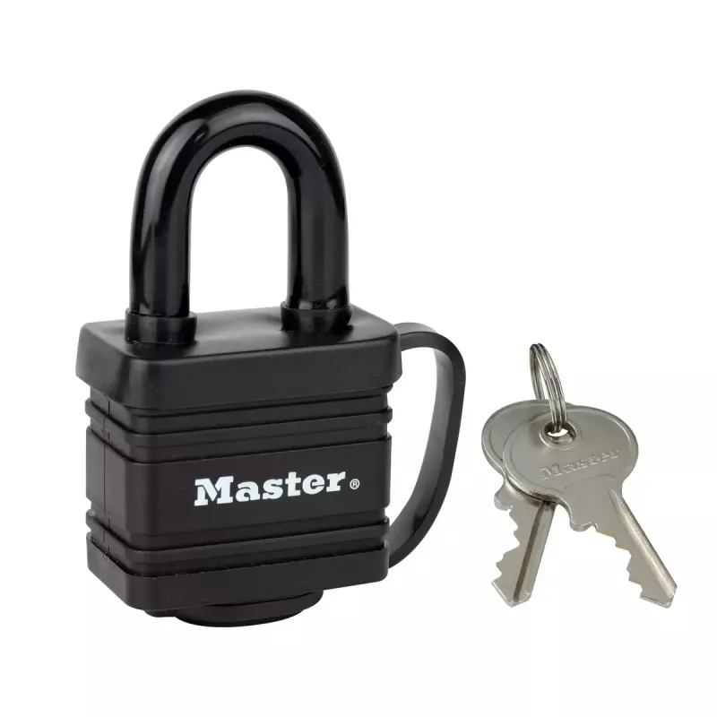 Spynos MASTER LOCK 7804EURT 2 x 40 mm laminuotas plienas juodos