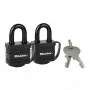 Spynos MASTER LOCK 7804EURT 2 x 40 mm laminuotas plienas juodos
