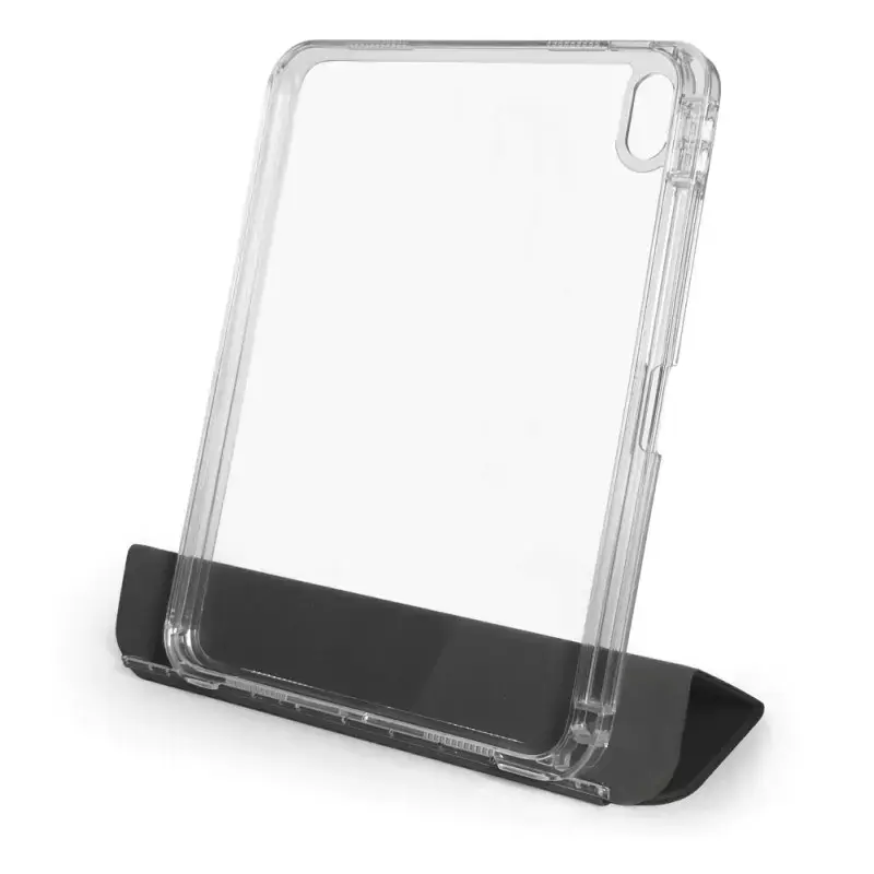 Planšetinio kompiuterio dėklas Port Designs 201350, skirtas iPad 10,9 colio (27,7 cm), PET, 3 stovo režimai, Juoda/Permatoma