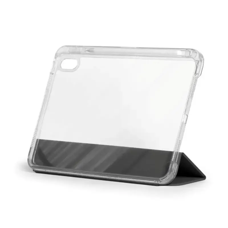 Planšetinio kompiuterio dėklas Port Designs 201350, skirtas iPad 10,9 colio (27,7 cm), PET, 3 stovo režimai, Juoda/Permatoma