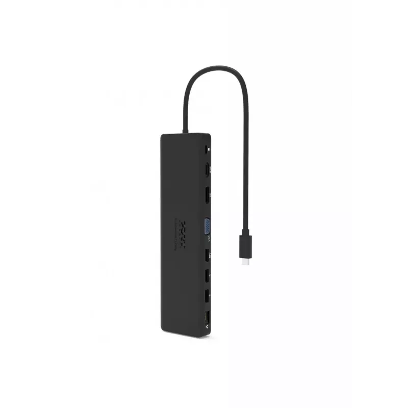 Dokavimo stotelė nešiojamam kompiuteriui Port Designs 901906-W USB 3.2 Gen 2 Type-C juoda