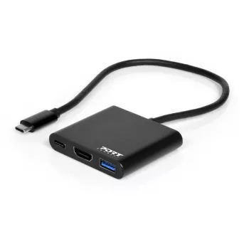 Port Designs 900140 USB-C Mini Dock, HDMI, 4K, 60 W