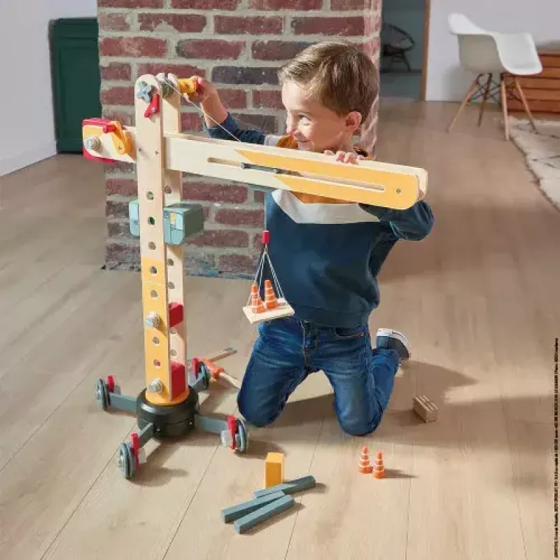 JANOD Didysis medinis kranas įvairiaspalvis buko mediena 3-8 m.