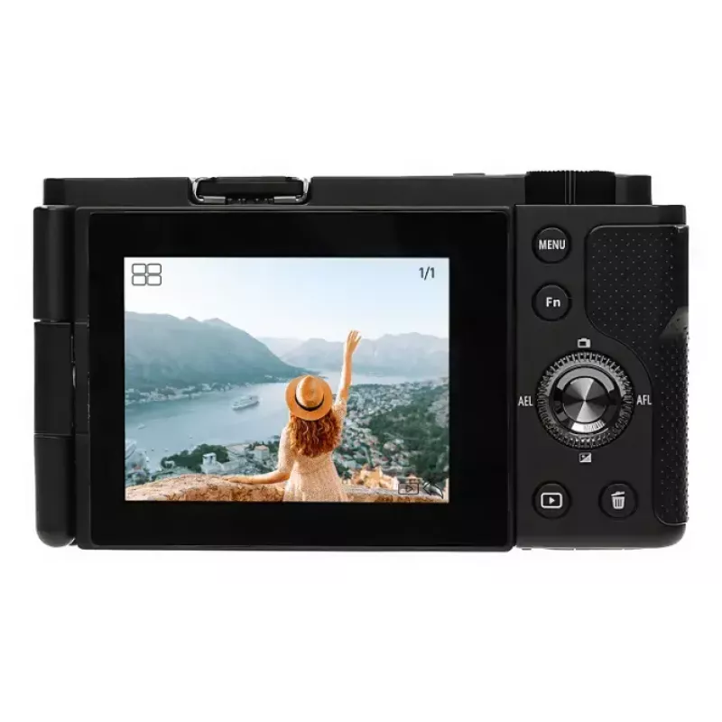 Kompaktiška kamera AgfaPhoto Realishot C110 — 24 MP, 1/3,06 colio CMOS, 3x optinis priartinimas, 4K, „Wi‑Fi“, 2,8 colio jutiklinis ekranas, juoda