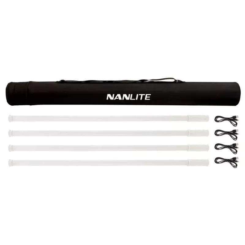 LED apšvietimo rinkinys Nanlite PTT87X4KIT 8W, kintamos spalvos, RGBWW vamzdeliai