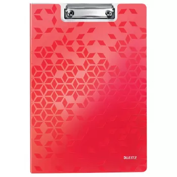 Leitz WOW A4 Metal Polyfoam rašymo planšetė raudona 75 lapų
