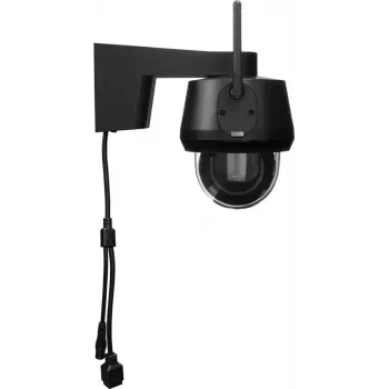 IP kupolinė apsaugos kameros ABUS PPIC52520B lauke, laidinė ir belaidė, 4K 3840x2160 8MP, 4 mm, 1/2,8 colio CMOS, montavimas ant sienos, juoda