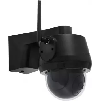IP kupolinė apsaugos kameros ABUS PPIC52520B lauke, laidinė ir belaidė, 4K 3840x2160 8MP, 4 mm, 1/2,8 colio CMOS, montavimas ant sienos, juoda