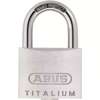 ABUS Titalium 64TI/40 spynų rinkinys 4 vnt., vienodai užrakinami, 5 raktai, 40 mm kilpa