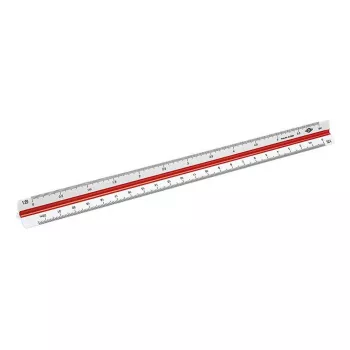 Liniuotė Wedo 52 55001 300 mm plastikinė raudonai balta 1 vnt.