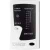 Tinklo kabelio testeris Schwaiger NWM1 531 RJ-11 RJ-45 juodas baltas