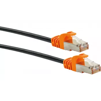 Tinklo kabelis Schwaiger CKO7050 531 RJ-45 Cat7 5 m juoda oranžinė