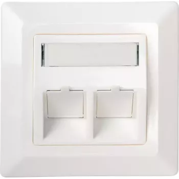 Kampinis RJ-45 kištukas Schwaiger NKSD2 532 baltas