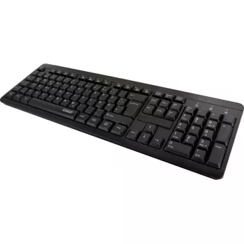 Belaidė klaviatūra Schwaiger WKB1000 013 QWERTZ vokiška juoda