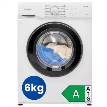 Skalbimo mašina BOMANN WA7161 — 6 kg, 1000 aps./min., A klasė, balta