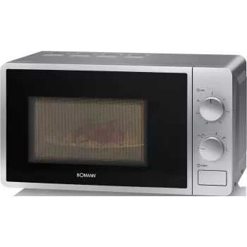 Mikrobangų krosnelė Clatronic Bomann MW 6014 CB – 20 L, 700 W, sukamasis valdymas, sidabrinė