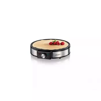 Cloer 6630 Kreplių keptuvė 2 blynams juoda nerūdijantis plienas 30 cm