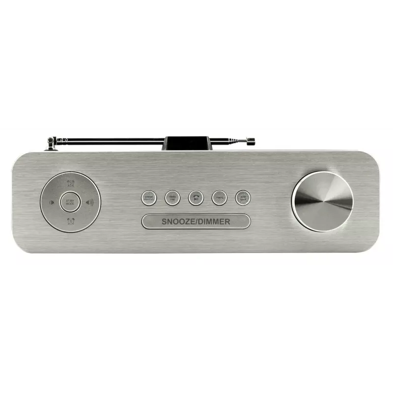 Asmeninis radijas Soundmaster DAB700WE – analoginis ir skaitmeninis (DAB+, FM), 12 W RMS, LCD 2,9 col., MicroSD, sidabrinis/baltas
