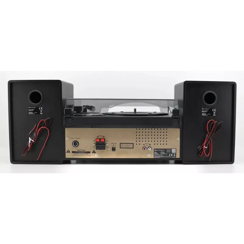 Namų garso sistema Soundmaster MCD1950SW – 20 W RMS, DAB+/FM, CD/MP3 atkūrimas, 3,5 mm aux, maitinimas iš tinklo (Juoda)