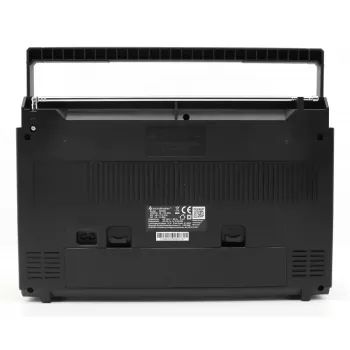 Nešiojamas kasečių grotuvas Soundmaster RR20SI – FM/MW/SW radijas, 3 W RMS, 3,5 mm ausinės, juodas/sidabrinis