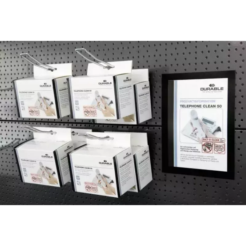 Magnetinis rėmelis Durable DURAFRAME A5 sidabrinis