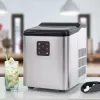Ledų gamintojas ProfiCook PC-EWB 1253 — 12 kg/24h, 1,5 L talpa, 2 dydžių kubeliai, 120 W, juodai pilkas
