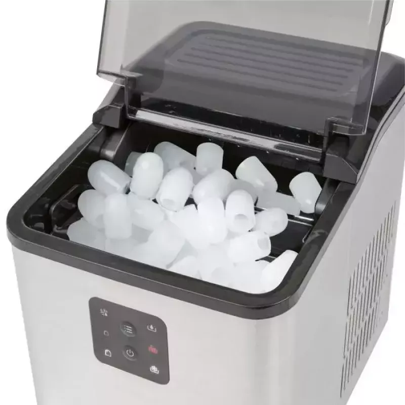 Ledų gamintojas ProfiCook PC-EWB 1253 — 12 kg/24h, 1,5 L talpa, 2 dydžių kubeliai, 120 W, juodai pilkas