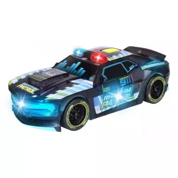 Policinis automobilis Dickie Toys Rhythm Patrol Streets N Beatz 20 cm su trinties varikliu, šviesomis ir muzika
