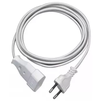 Prailginimo laidas REV H03VVH2-F 2x0,75 mm², 3 m, baltas