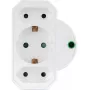 REV 3-kištukinis adapteris su apsauga nuo viršįtampių 0020070112, baltas