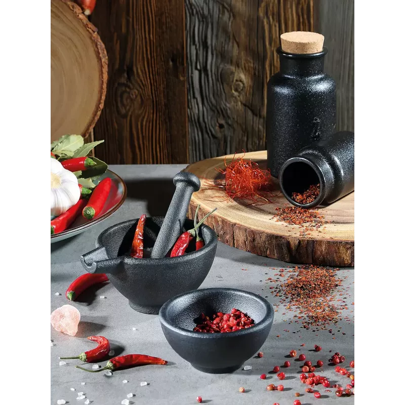 Druskos ir pipirų malūnėlis Zassenhaus 076073 juodas