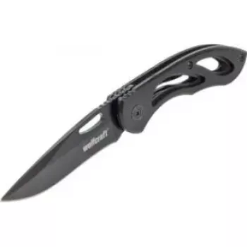 Sulankstomas peilis Wolfcraft WF4288000 — 70 mm lygi ašmenys, kompaktiškas kišeninis įrankis