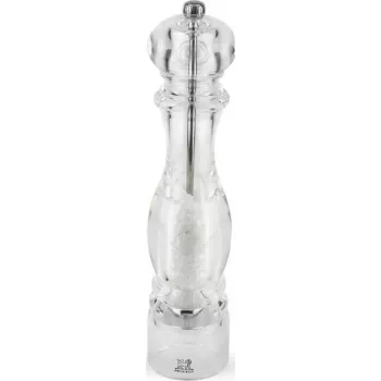 Druskos malūnėlis PEUGEOT NANCY Acryl skaidrus 30 cm, rankinis malūnėlis druskai
