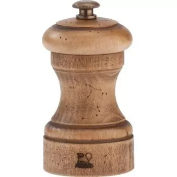 Druskos malūnėlis PEUGEOT Bistro Antique 10 cm, medinis, rankinis malūnėlis