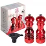 Malūnėlių rinkinys pipirams ir druskai PEUGEOT Podium Duo 18 cm, akrilas, raudona