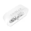 Skaitmeninis žadintuvas Mebus 25808 Oval White Blue backlight Battery AAA