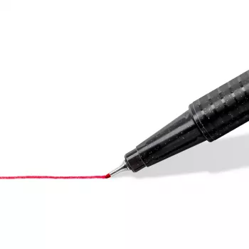 Finelineris Staedtler 334-S BK4 Ultra Fine juoda, mėlyna, žalia, raudona 4 vnt.