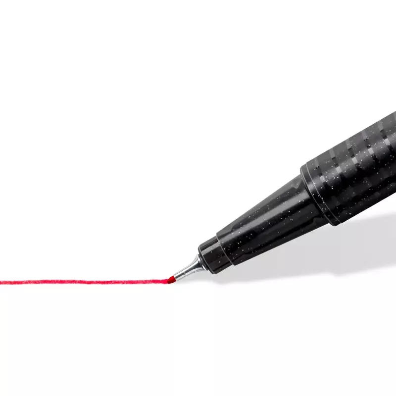 Finelineris Staedtler 334-S BK4 Ultra Fine juoda, mėlyna, žalia, raudona 4 vnt.
