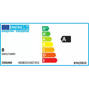 Osram Lumilux T5 trumpa liuminescencinė lemputė 8 W G5 šalta balta 430 lm