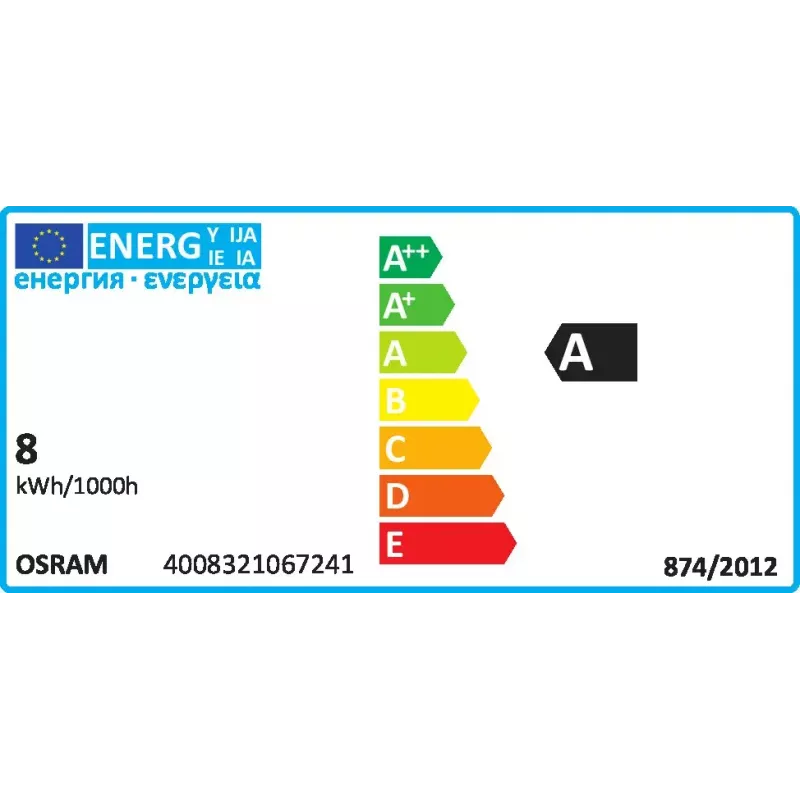 Osram Lumilux T5 trumpa liuminescencinė lemputė 8 W G5 šalta balta 430 lm