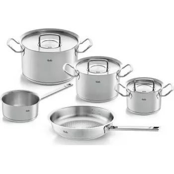 Puodų ir keptuvių rinkinys Fissler Profi Collection, 5 dalių, nerūdijantis plienas, tinka indukcijai